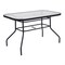 Flash Furniture Brazos 5 Piece Patio Dining Set w/Tempered Glass Patio Table w/4 Chairs w/Navy Seats and Backs FV-120B-303CNV-GG - alternate 7
